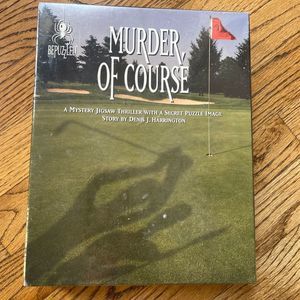 NWT Sealed Golf Mystery Jigsaw Puzzle Thriller A Deadly Round of Golf Gift